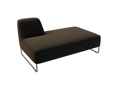 3d黑色沙发凳免费模型