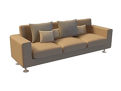 3d现代三人沙发免费模型