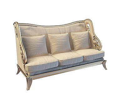 3d奢华欧式沙发组合免费模型