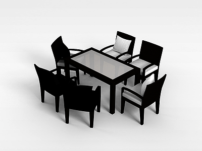 古典休闲桌椅模型3d模型