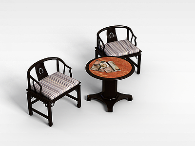 阳台桌椅模型3d模型