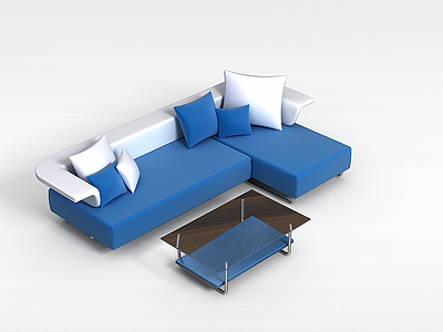 3d小户型沙发组合模型