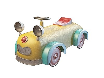 儿童玩具卡通车模型3d模型