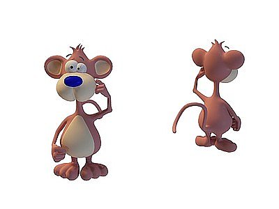 3d卡通小老鼠模型
