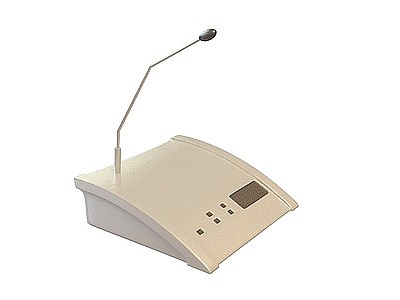 会议话筒模型3d模型