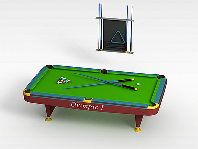 3d简式台球桌模型