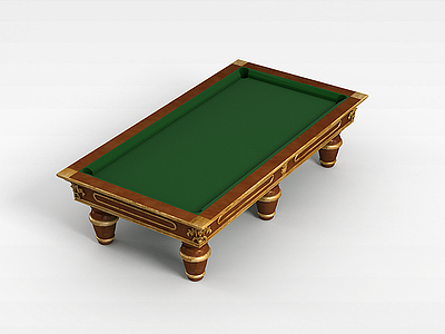 3d欧式台球桌模型