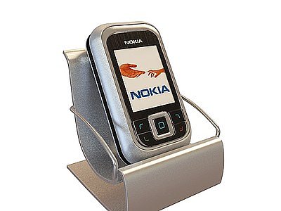 带支架诺基亚手机模型3d模型