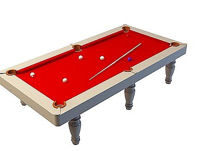 简式台球桌模型3d模型