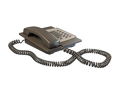 有线办公电话模型3d模型