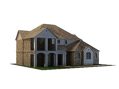 3d别墅住宅楼模型