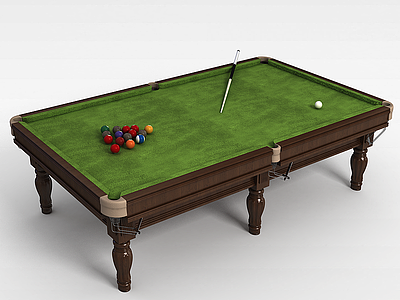 美式台球桌模型3d模型