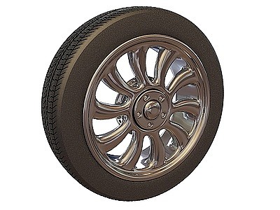 3d汽车轮胎模型