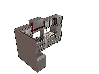 古典橱柜模型3d模型