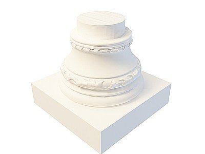 圆形柱头模型3d模型
