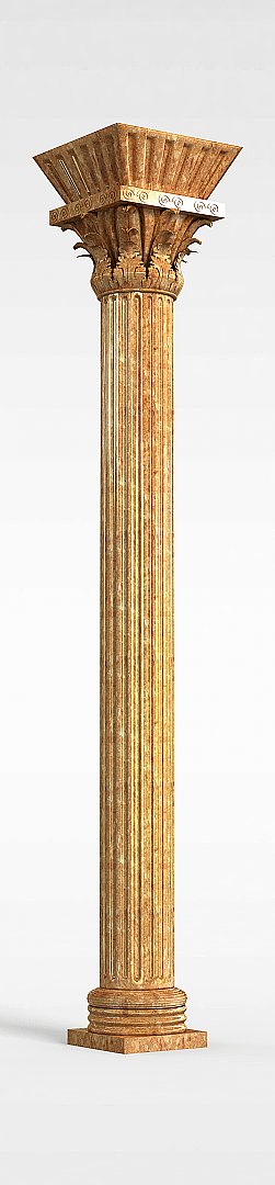大理石柱模型