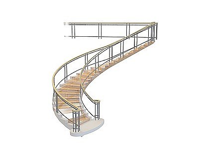 3d欧式大堂楼梯免费模型