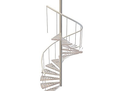 3d铁艺旋转楼梯免费模型