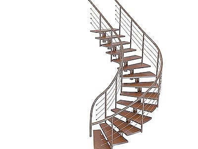 3d欧式旋转楼梯免费模型