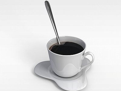 陶瓷咖啡杯模型3d模型