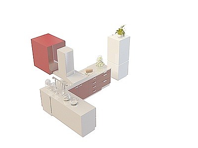 家用橱柜模型3d模型
