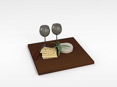 欧式餐具模型3d模型