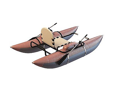 单人皮划艇模型3d模型