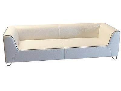 皮艺双人沙发模型3d模型