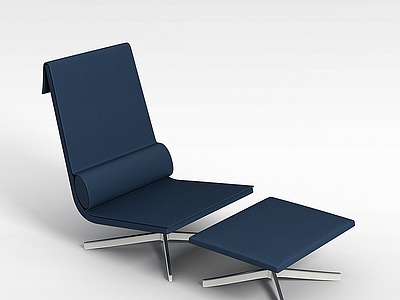 皮革休闲椅模型3d模型