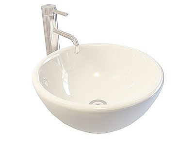 3d圆形洗手池模型