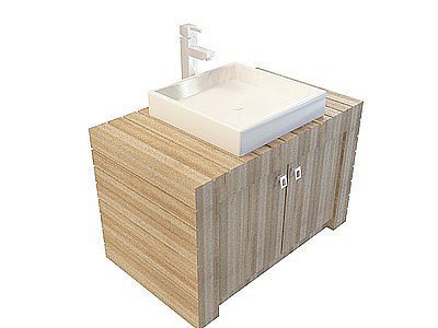 家用洗手台柜模型3d模型