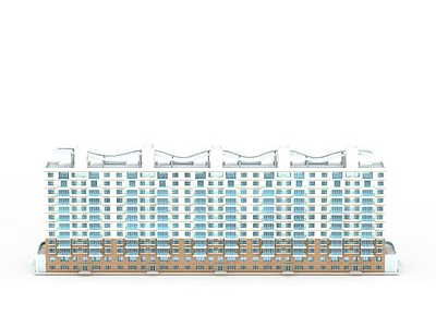3d住宅楼群免费模型