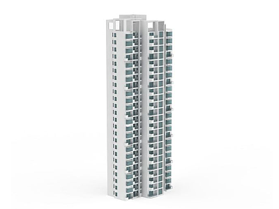 现代住宅建筑模型3d模型