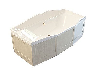 3d豪华浴缸模型