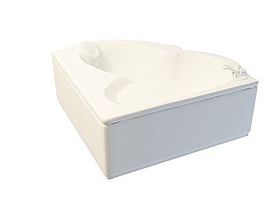 3d心形浴缸模型