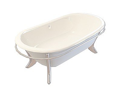 支架浴缸模型
