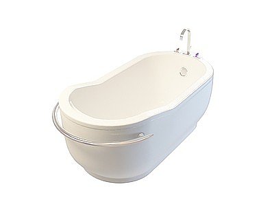 3d简约独立浴缸模型