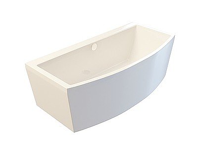 现代陶瓷浴缸模型3d模型