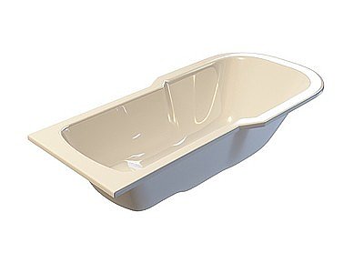 不规则陶瓷浴缸模型3d模型