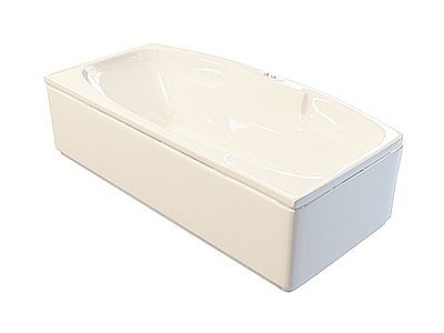普通浴缸模型
