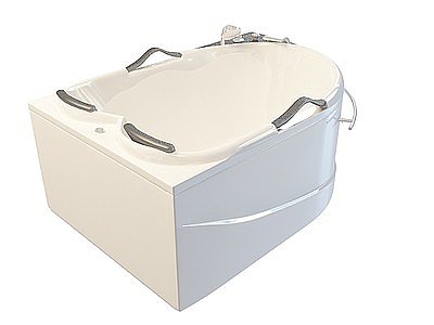 双人浴缸模型3d模型