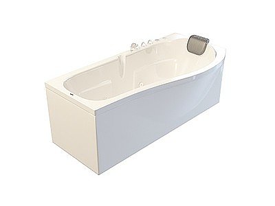 3d可控式浴缸模型
