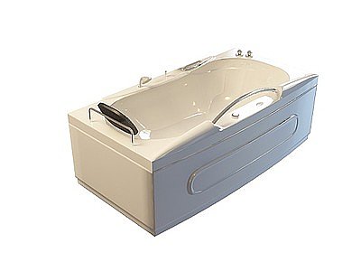 3d扶手浴缸模型