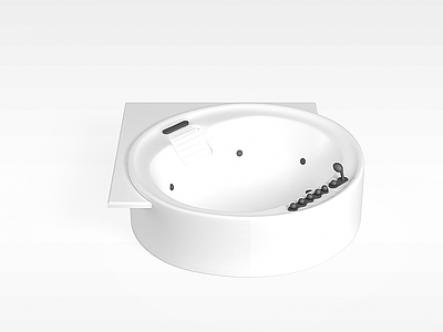 加热型浴缸模型3d模型