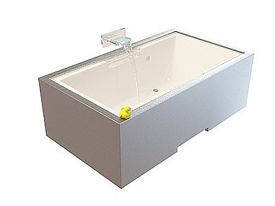 大理石浴缸模型