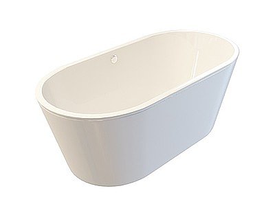 简洁式浴缸模型3d模型