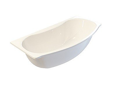 3d纯色浴缸模型