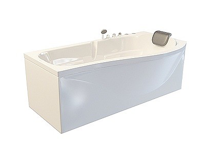 多按钮浴缸模型3d模型