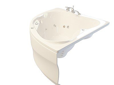 嵌入式浴缸模型3d模型