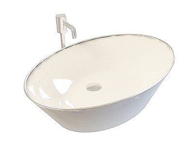 碗式简约浴缸模型3d模型